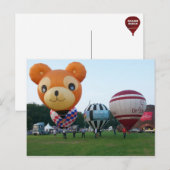 Modelballon fiesta postkarte (Vorne/Hinten)