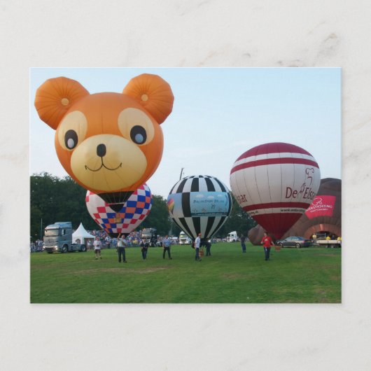 Modelballon fiesta postkarte (Vorderseite)