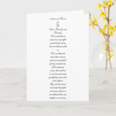 Modèle de marque-places de remerciement minimalist karte (Gelbe Blume)