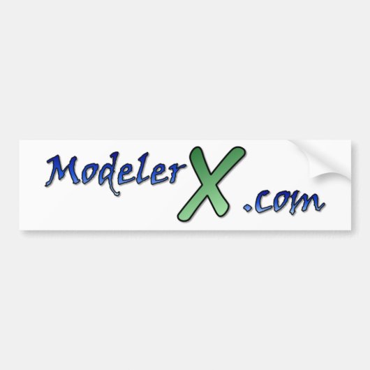 ModelerX.com-Logo-Aufkleber Autoaufkleber (Vorne)