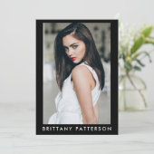 Modell 12x18 Comp-Karte 4 Foto Rückseite Einladung (Stehend Vorderseite)