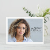 Modell 12x18 Comp Zed Card 3 Foto zurück Einladung (Stehend Vorderseite)