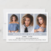 Modell 12x18 Comp Zed Card 3 Foto zurück Einladung (Rückseite)