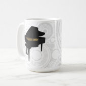 Modell 3D: Schwarzer Flügel: Kaffee-Tasse Kaffeetasse (Vorderseite Links)