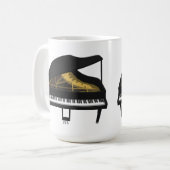Modell 3D: Schwarzer Flügel: Kaffeetasse (Vorderseite Links)