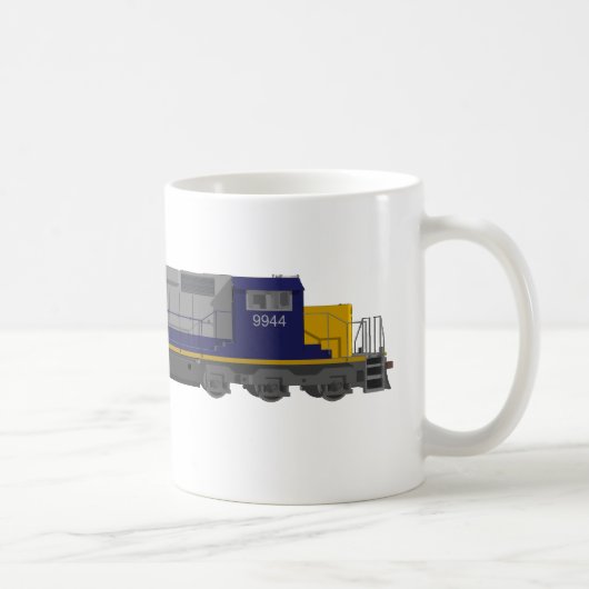 Modell 3D: Zug-Motor: Eisenbahn: Kaffeetasse (Rechts)