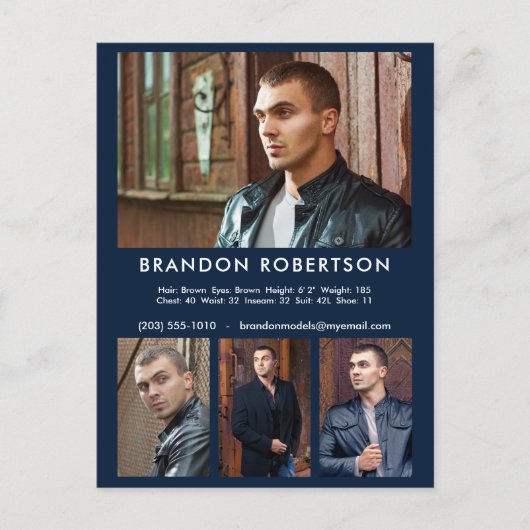 Modell 4 Foto Comp/Zed-Vorlage Postkarte (Vorderseite)