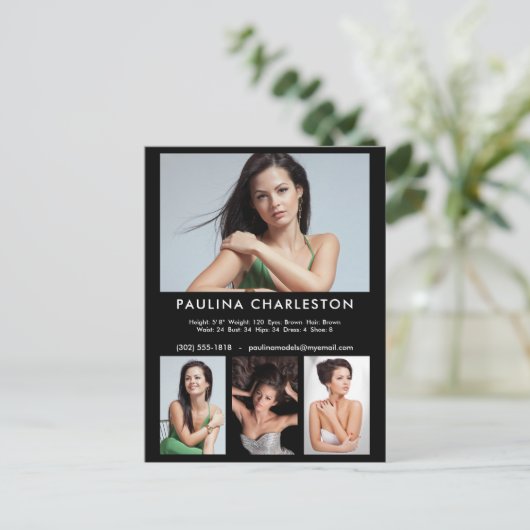 Modell 4 Fotovorlage Werbeaktion Postkarte (Stehend Vorderseite)