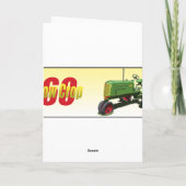 Modell 60 Row Crop Feiertagskarte (Rückseite)