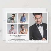 Modell 6 Foto Zed Card Portfolio Vorlage (Rückseite)