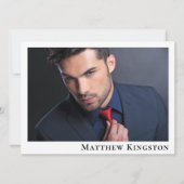 Modell 6 Foto Zed Card Portfolio Vorlage (Vorderseite)