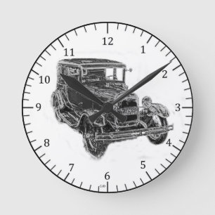 Modell A Chromwanduhr Runde Wanduhr