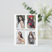 Modell Actor 4 Foto Comp Card Weiße Postkarte (Stehend Vorderseite)