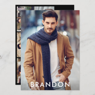 Modell Actor Beruflich Foto Comp Card Blk W