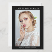 Modell Actor Comp Card 6 Foto 5.12x18.5 Einladung (Rückseite)