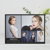 Modell Actor Comp Card 6 Foto 5.12x18.5 Einladung (Stehend Vorderseite)