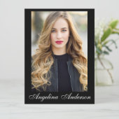 Modell Actor Comp Card Blk - 4 Foto Back - Script (Stehend Vorderseite)