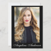 Modell Actor Comp Card Blk - 4 Foto Back - Script (Vorderseite)