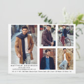 Modell Actor Comp Card Weiß - 5 Fotos (Stehend Vorderseite)
