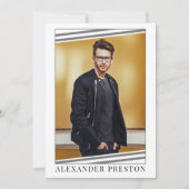 Modell Actor Comp Card Zed Card 2 Foto 12x18 Einladung (Vorderseite)