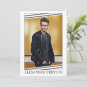 Modell Actor Comp Card Zed Card 2 Foto 12x18 Einladung (Stehend Vorderseite)