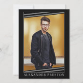 Modell Actor Comp Card Zed Card 2 Foto 5.12x18.5 Einladung (Vorderseite)