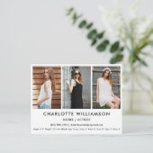 Modell Actor Comp Karte 3 Foto Weiße Postkarte (Stehend Vorderseite)