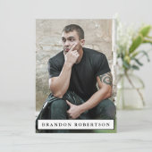 Modell Actor Comp Zed Card 12x18 | 2 Sieben 5 Foto Einladung (Stehend Vorderseite)