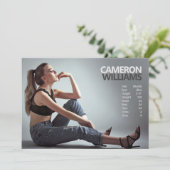 Modell Akteur 12x18 Comp Zed Karte doppelseitig (Stehend Vorderseite)