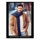 Modell Akteur 9 x 12 Foto Portfolio Print B (Vorne)