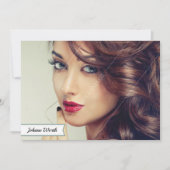 Modell-Akteur-Comp-Karte Einladung (Vorderseite)