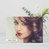 Modell-Akteur-Comp-Karte Einladung (Stehend Vorderseite)