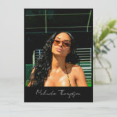 Modell-Akteur-Modellierung Comp-Karte 5 Foto-Influ Einladung (Stehend Vorderseite)