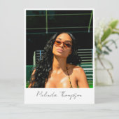 Modell-Akteur-Modellierung Comp-Karte 5 Foto-Influ Einladung (Stehend Vorderseite)