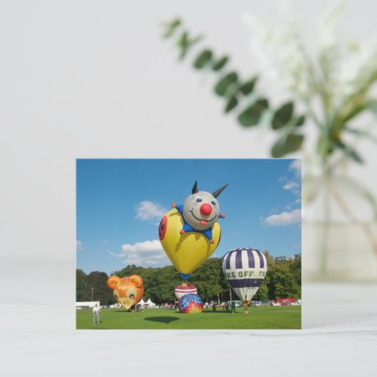 Modell Balloon fiesta Postkarte (Stehend Vorderseite)