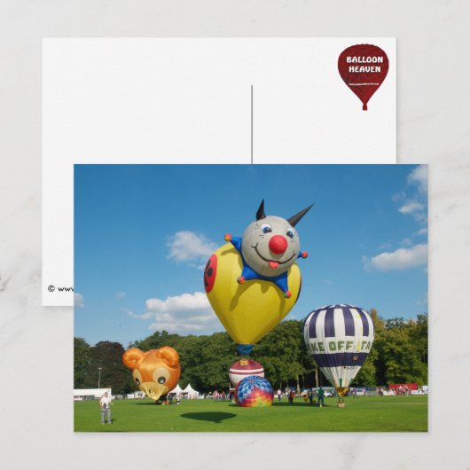 Modell Balloon fiesta Postkarte (Vorne/Hinten)