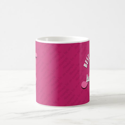 MODELL BEST rosa Monogramm des benutzerdefinierten Kaffeetasse (Mittel)