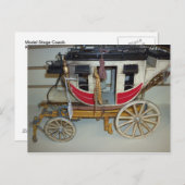 Modell-Bühne-Coach Postkarte (Vorne/Hinten)