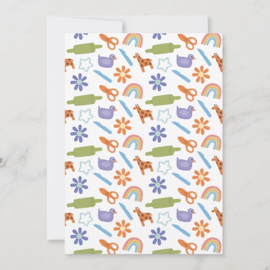 Modell Clay Making Kunsthandwerk Kunstfreude am Ge Einladung (Rückseite)