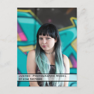 Modell Comp Card-Holen Sie sich Ihren Namen dort h Postkarte
