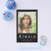 Modell-Comp-Card-Zed-Template-Marketing Flyer (Einzeln)