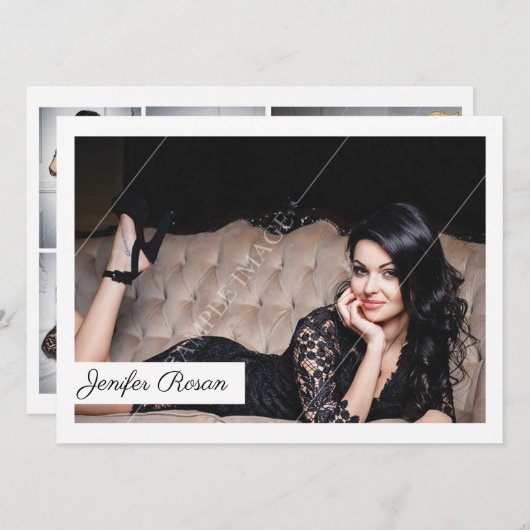 Modell-Comp-Karte Einladung (Vorne/Hinten)