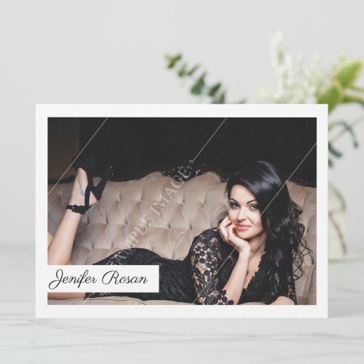 Modell-Comp-Karte Einladung (Stehend Vorderseite)