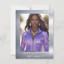 Modell-Comp-Karte für leuchtende Sterne für Modell