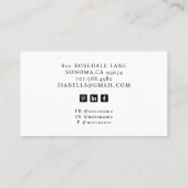 Modell der Beruflichen Foto-Visitenkarte Visitenkarte (Rückseite)