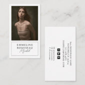 Modell der Beruflichen Foto-Visitenkarte Visitenkarte (Vorne/Hinten)