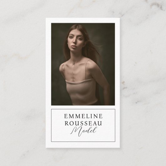 Modell der Beruflichen Foto-Visitenkarte Visitenkarte (Vorderseite)