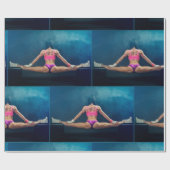 Modell der Fitness Split Thunder_Cove Geschenkpapier (Flach)