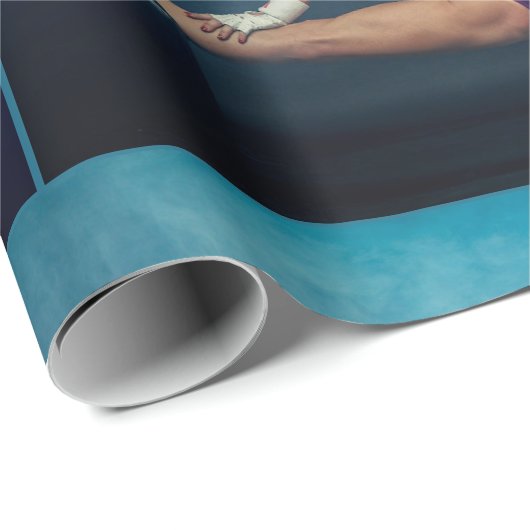 Modell der Fitness Split Thunder_Cove Geschenkpapier (Rolleneckpunkt)