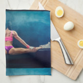 Modell der Fitness Split Thunder_Cove Geschirrtuch (Viertel Falte)